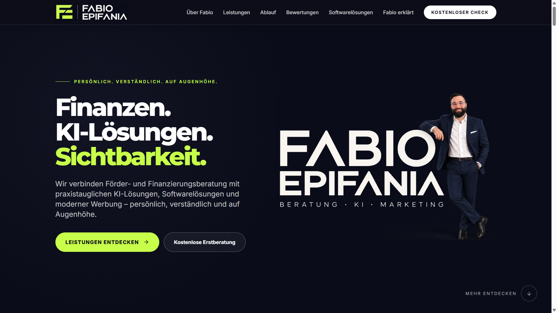 Website von Fabio Epifania